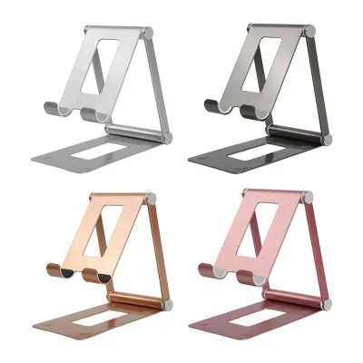 Adjustable Foldable Portable Mobile Phone Stand Full Metal Support Holder